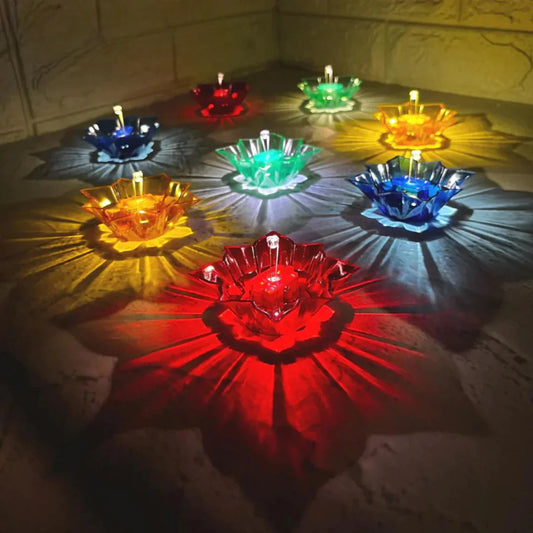 Reflective Shadow Diya Set – Pack of 6