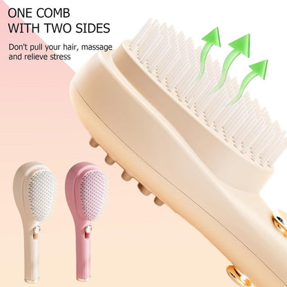 One-Click Self-Cleaning Hairbrush Comb
